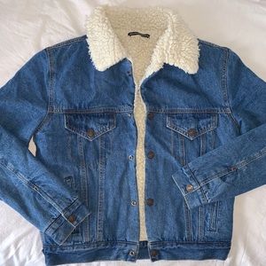 Brandy Melville Fleece Lined Jean Jacket
